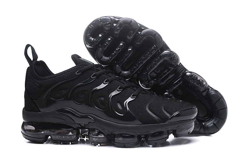 2018 Nike Air Max TN Plus All Black Shoes - Click Image to Close